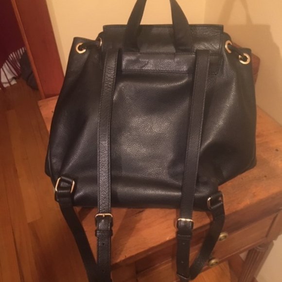 Barney\'s New York Black Leather backpack